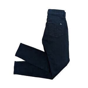 Rag & Bone Nina High-Rise Jeans Womens 24 Ankle Length Skinny No Fade Black US 0